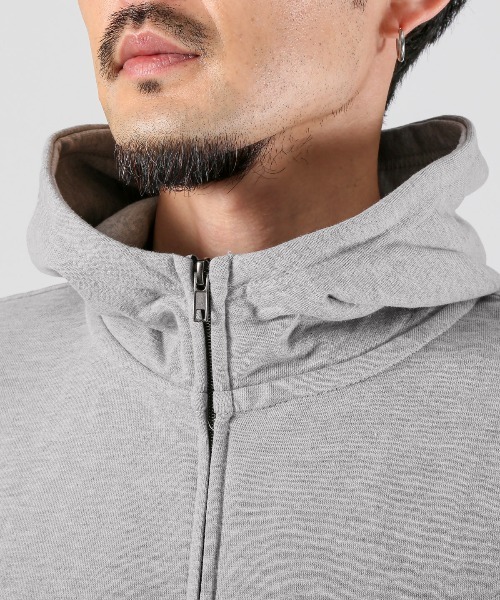 LUXSTYLE(ラグスタイル)の「ワイドシルエットジップパーカー(パーカー・メンズ・ブラック/杢グレー/チャコールグレー/ネイビー・M/L/XL)」の13枚目の写真