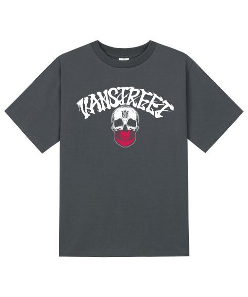 KAN6312(カン6312)の「KTG0165 レタリングカクテルスカル半袖Tシャツ - グレー(Tシャツ/カットソー・メンズ・その他・SMALL/MEDIUM/LARGE/X-LARGE)」の1枚目の写真