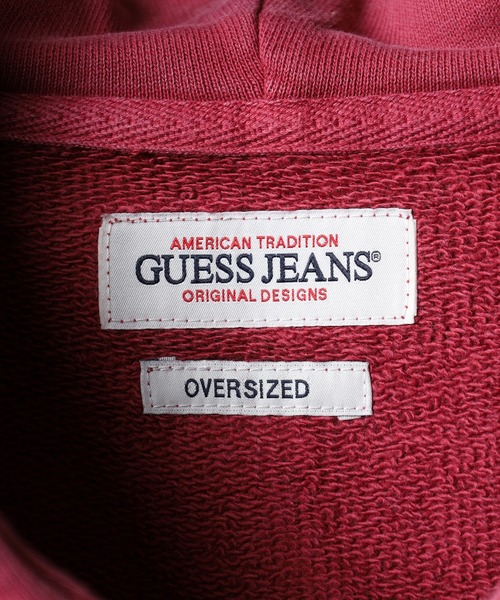 GUESS JEANS（ゲスジーンズ）の「GUESS JEANS フロントプリントスウェットパーカー（パーカー・メンズ・アイボリー/レッド・L/S/XL/M）」の5枚目の写真
