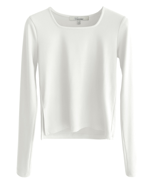 Vivacious(ビバシャス)の「Sleek Frame Top_3Colors(Tシャツ/カットソー・レディース・アイボリー/ブラウン/ブラック・SMALL/MEDIUM)」の7枚目の写真