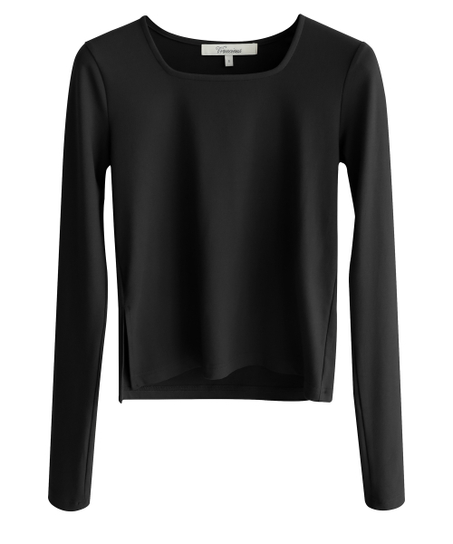 Vivacious(ビバシャス)の「Sleek Frame Top_3Colors(Tシャツ/カットソー・レディース・アイボリー/ブラウン/ブラック・SMALL/MEDIUM)」の8枚目の写真