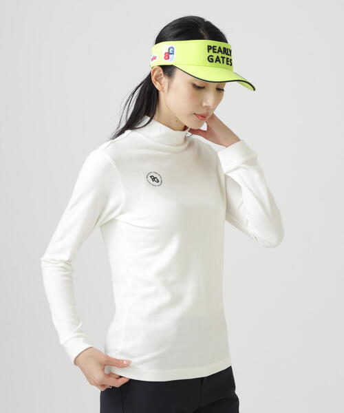 PEARLY GATES】セルヒートスムース両面起毛長袖ハイネックカットソー