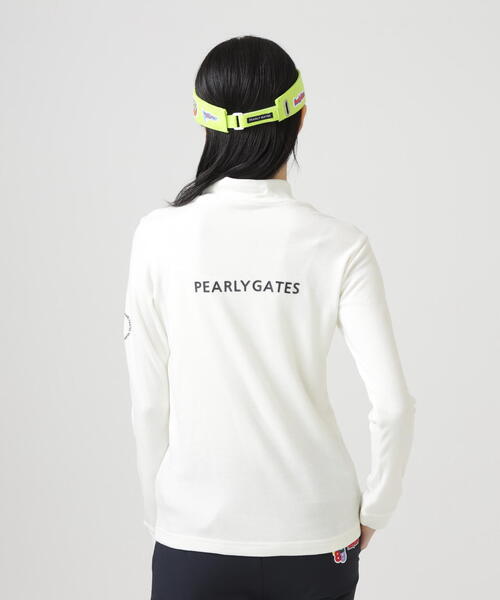 PEARLY GATES】セルヒートスムース両面起毛長袖ハイネックカットソー