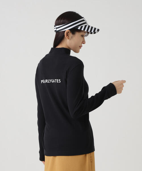 PEARLY GATES】セルヒートスムース両面起毛長袖ハイネックカットソー