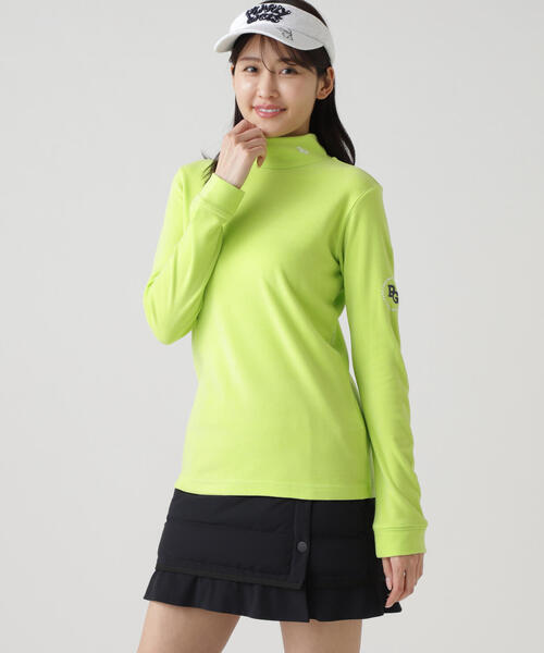 PEARLY GATES】セルヒートスムース両面起毛長袖ハイネックカットソー