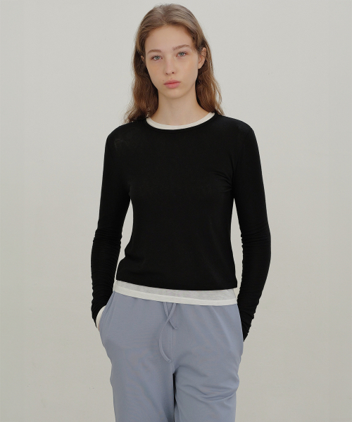 ANDNEEDS(アンドニーズ)の「Essential tencel tee (black)(Tシャツ/カットソー・レディース・その他・FREE)」の2枚目の写真