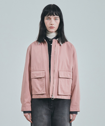 UNIFORM BRIDGE（ユニフォームブリッジ）の「washed cotton short jacket(womens) indi pink（デニムジャケット）」