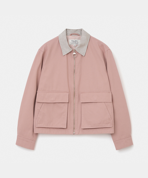 UNIFORM BRIDGE（ユニフォームブリッジ）の「washed cotton short jacket(womens) indi pink（デニムジャケット・メンズ・その他・SMALL/MEDIUM）」の2枚目の写真