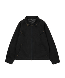 AAKAM（アーカム）の「Incision Studded Cotton Jacket (Black)（その他アウター）」
