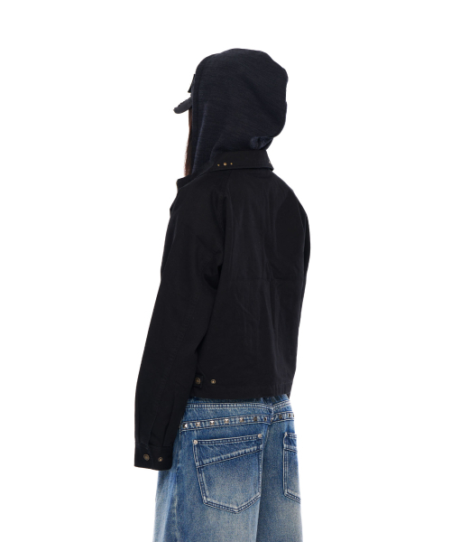 ジャケット・アウター AAKAM Incision Studded Cotton Jacket AAKAM】Incision Studded Cotton Jacket ☆男女兼用 (AAKAM/ジャケット