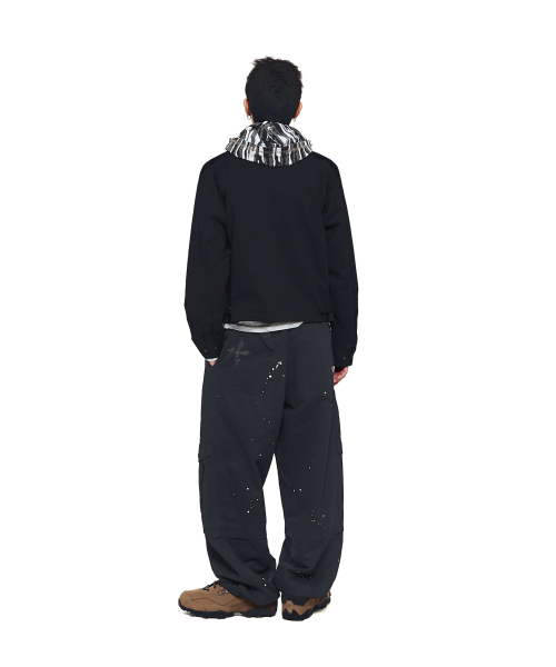 ジャケット・アウター AAKAM Incision Studded Cotton Jacket セール】Incision Studded Cotton Jacket (Black)（その他アウター