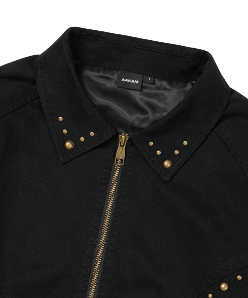ジャケット・アウター AAKAM Incision Studded Cotton Jacket AAKAM】Incision Studded Cotton Jacket ☆男女兼用 (AAKAM/ジャケット