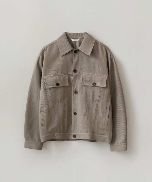 ウールツイルジャケット_BEIGE