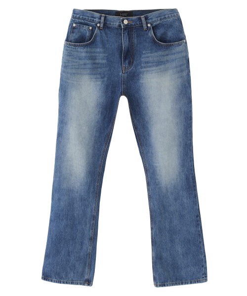 HYII（ハイトゥ）の「セミフレアブーツカットデニム[ブルー]（デニムパンツ・メンズ・その他・SMALL/MEDIUM/LARGE）」の2枚目の写真