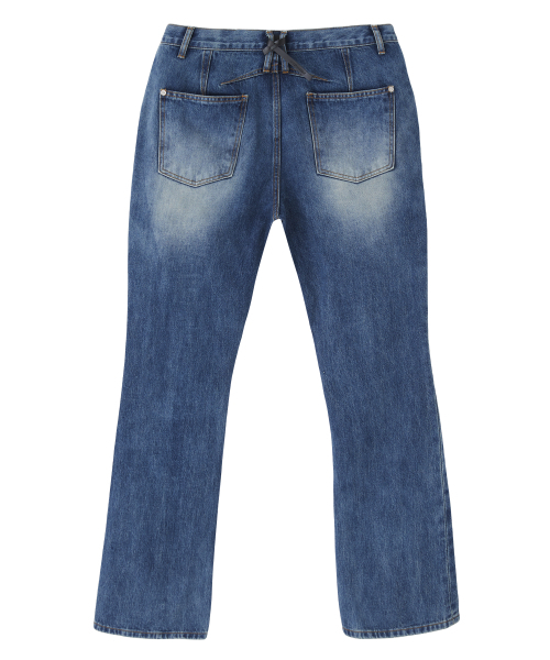 HYII（ハイトゥ）の「セミフレアブーツカットデニム[ブルー]（デニムパンツ・メンズ・その他・SMALL/MEDIUM/LARGE）」の3枚目の写真