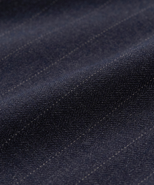 EXCONTAINER(エックスコンテナ)の「クラシックワンタックピンストライプトラウザー(ネイビー)(スラックス・メンズ・その他・X-LARGE/MEDIUM/LARGE)」の6枚目の写真