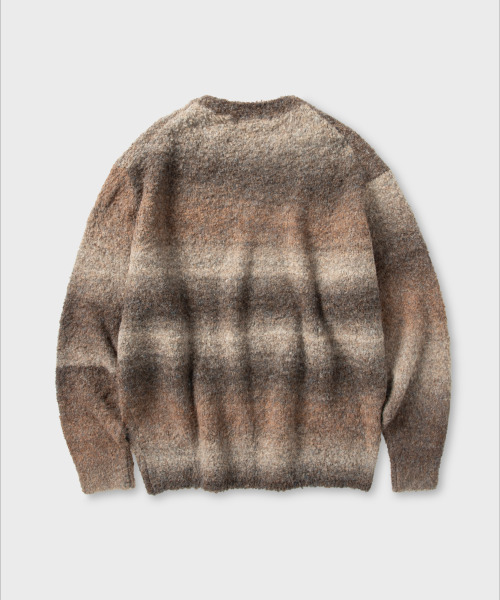 NONBLANK（ノンブランク）の「グラデーションラウンドニット_BROWN（ニット/セーター・メンズ・その他・SMALL/MEDIUM/LARGE/X-LARGE）」の2枚目の写真