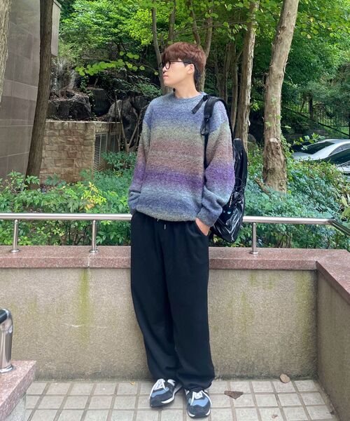 NONBLANK（ノンブランク）の「グラデーションラウンドニット_BROWN（ニット/セーター・メンズ・その他・SMALL/MEDIUM/LARGE/X-LARGE）」の22枚目の写真