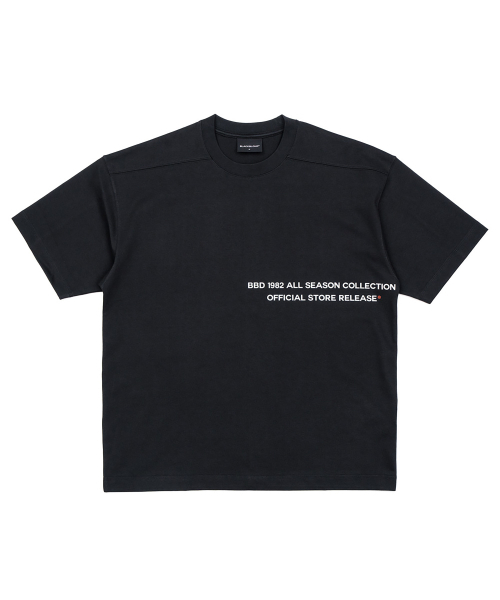 BLACK BLOND(ブラック ブロンド)の「ビビディ1982ノーシンパシー半袖Tシャツ(ブラック)(Tシャツ/カットソー・レディース・その他・MEDIUM/LARGE/X-LARGE)」の2枚目の写真