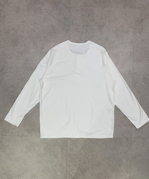 link lot(リンクロット)の「【フリース素材】ヘンリーネックロングスリーブシャツ(Tシャツ/カットソー・メンズ・ブラック/ホワイト/ダークグレー・M/L)」の20枚目の写真