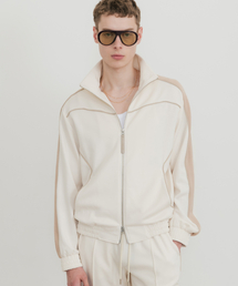 SSIN AND LEE（シンアンドリー）の「ノワールラウンジジャージジャケットクリーム（ナイロンジャケット）」