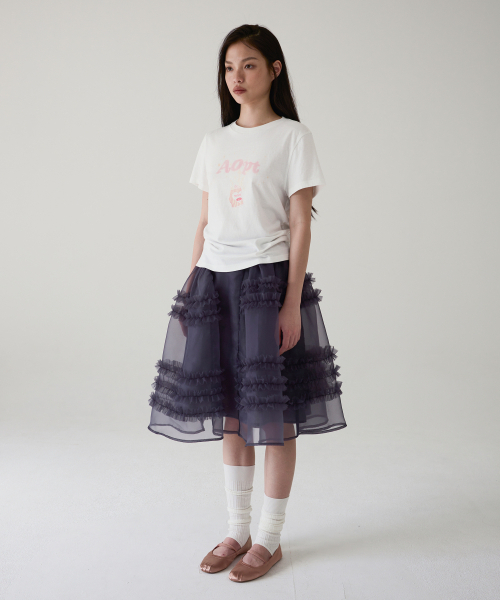 AOPT(アオプト)の「BUBBLY FIZZ UP T-SHIRT - PINK(Tシャツ/カットソー・レディース・その他・SMALL/MEDIUM)」の3枚目の写真
