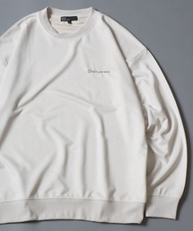 Kersey Suede Embroidery SweatShirt/カルゼ スウェード 胸刺繍 クルーネック スウェットトレーナー メンズ レディース カルゼ刺繍トレーナー