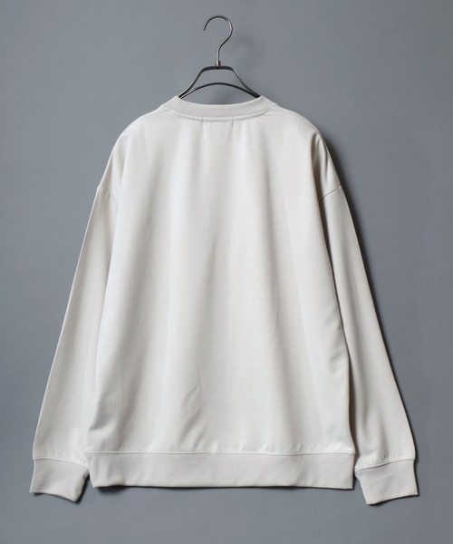 ANPAS(アンパス)の「Kersey Suede Embroidery SweatShirt/カルゼ スウェード 胸刺繍 クルーネック スウェットトレーナー メンズ レディース カルゼ刺繍トレーナー(スウェット・メンズ・スミクロ/ホワイト系その他/アイボリー/ブラック系その他・M/LL/L)」の6枚目の写真