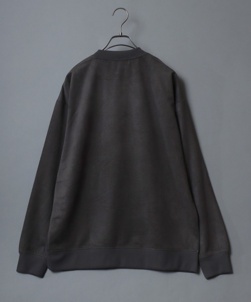 ANPAS(アンパス)の「Kersey Suede Embroidery SweatShirt/カルゼ スウェード 胸刺繍 クルーネック スウェットトレーナー メンズ レディース カルゼ刺繍トレーナー(スウェット・メンズ・スミクロ/ホワイト系その他/アイボリー/ブラック系その他・M/LL/L)」の8枚目の写真