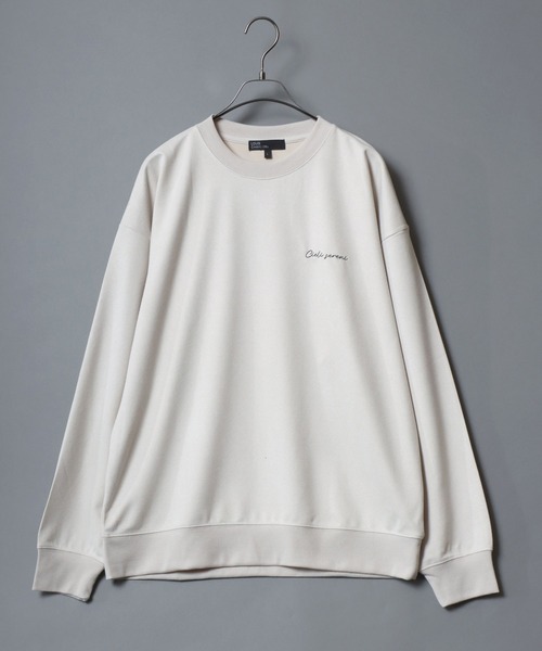 ANPAS(アンパス)の「Kersey Suede Embroidery SweatShirt/カルゼ スウェード 胸刺繍 クルーネック スウェットトレーナー メンズ レディース カルゼ刺繍トレーナー(スウェット・メンズ・スミクロ/ホワイト系その他/アイボリー/ブラック系その他・M/LL/L)」の9枚目の写真