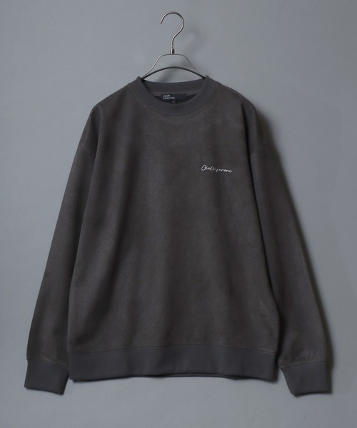 ANPAS(アンパス)の「Kersey Suede Embroidery SweatShirt/カルゼ スウェード 胸刺繍 クルーネック スウェットトレーナー メンズ レディース カルゼ刺繍トレーナー(スウェット・メンズ・スミクロ/ホワイト系その他/アイボリー/ブラック系その他・M/LL/L)」の10枚目の写真