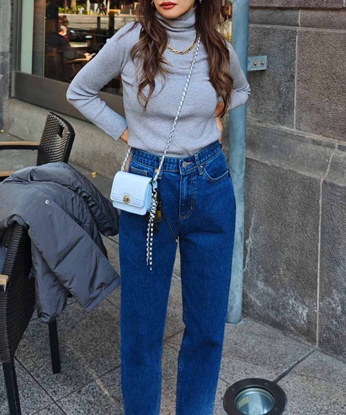 esutoreja（エストレジャ）の「リブタートルネックニットトップス（ニット/セーター・レディース・ホワイト・FREE）」の12枚目の写真