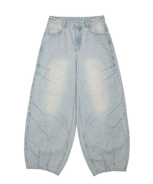 DECET（デケト）の「Balloon Wide Jeans DCPT055LightBlueB（デニムパンツ・レディース・その他・26/28/30/32/34）」の5枚目の写真