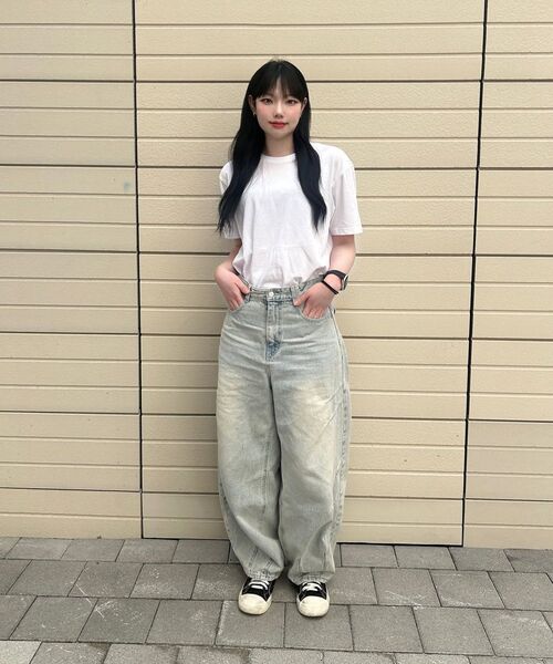 DECET（デケト）の「Balloon Wide Jeans DCPT055LightBlueB（デニムパンツ・レディース・その他・26/28/30/32/34）」の12枚目の写真