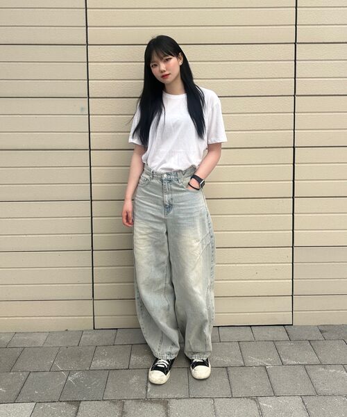 DECET（デケト）の「Balloon Wide Jeans DCPT055LightBlueB（デニムパンツ・レディース・その他・26/28/30/32/34）」の10枚目の写真