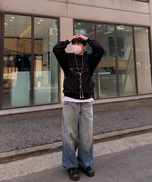 DECET（デケト）の「Balloon Wide Jeans DCPT055LightBlueB（デニムパンツ・レディース・その他・26/28/30/32/34）」の4枚目の写真
