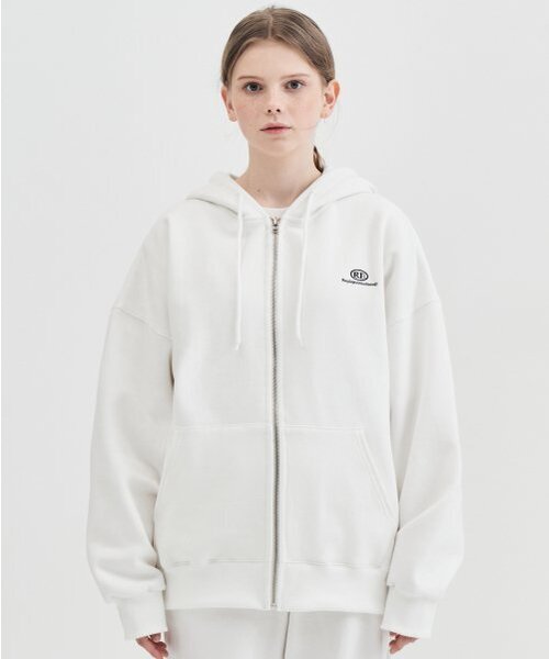replaycontainer(リプレイコンテナ)の「RE capsule logo zip-up hoody (off-white)(パーカー・レディース・その他・FREE)」の1枚目の写真