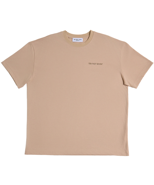 TEN PAST SEVEN(テン ファスト セブン)の「オーバーサイズTシャツ - ベージュ(Tシャツ/カットソー・メンズ・その他・SMALL/MEDIUM/LARGE)」の1枚目の写真
