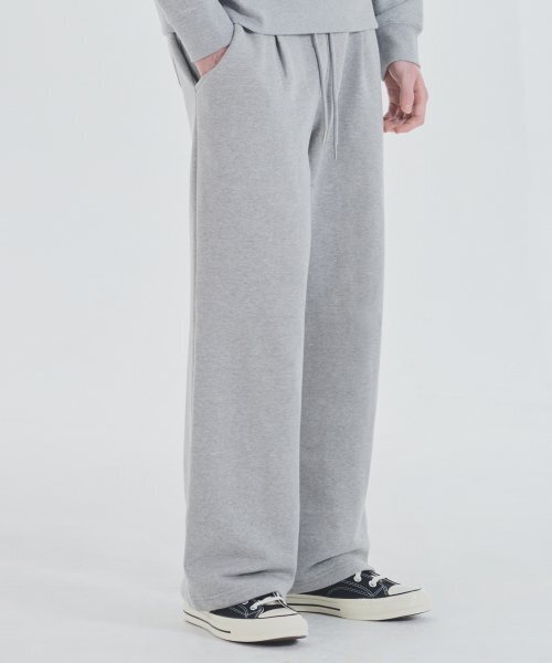 AKIA（アキア）の「ワンタックワイドラウンジスウェットパンツ[メランジグレー]（スウェットパンツ・メンズ・その他・MEDIUM/LARGE/X-LARGE）」の2枚目の写真