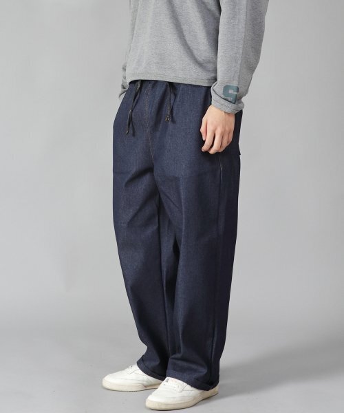 SAINTCREW（セントクルー）の「EX ワイドパンツ EXW-347 デニムインディゴ（デニムパンツ・メンズ・その他・MEDIUM/LARGE/X-LARGE）」の4枚目の写真