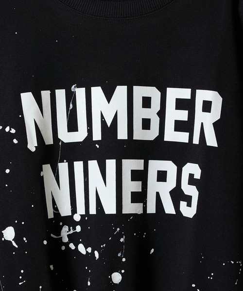 NUMBER (N)INE(ナンバーナイン)の「HAND PAINTED NUMBER NINERS PRINTED CLASSIC CREWNECK SWEATSHIRT / ハンドペイント ナンバー ナイナーズ ロゴプリント クラシック クルーネック スウェットシャツ(スウェット・メンズ・グレー/ブラック系その他2/グレー系その他2・L/M/XL)」の12枚目の写真