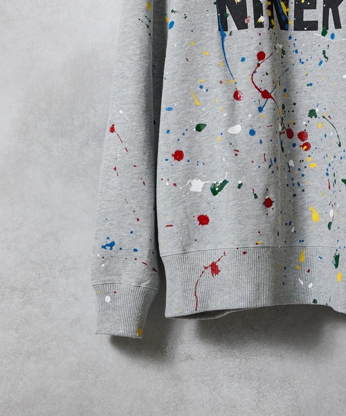 NUMBER (N)INE(ナンバーナイン)の「HAND PAINTED NUMBER NINERS PRINTED CLASSIC CREWNECK SWEATSHIRT / ハンドペイント ナンバー ナイナーズ ロゴプリント クラシック クルーネック スウェットシャツ(スウェット・メンズ・グレー/ブラック系その他2/グレー系その他2・L/M/XL)」の6枚目の写真