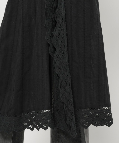 niko and...(ニコアンド)の「2WAYバテンフリルキャミスカート(スカート・レディース・チャコール/オフホワイト・FREE)」の15枚目の写真