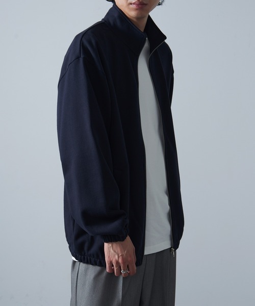 MAISON CLUB(メゾンクラブ)の「【MAISON CLUB】ワンポイント刺繍フルジップトラックスウェット LESS IS MORE(ジャージ・メンズ・ブラック/ネイビー/グレー・M/L/XL)」の11枚目の写真