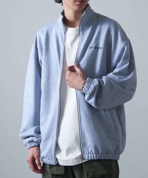MAISON CLUB(メゾンクラブ)の「【MAISON CLUB】ワンポイント刺繍フルジップトラックスウェット LESS IS MORE(ジャージ・メンズ・ブラック/ネイビー/グレー・M/L/XL)」の22枚目の写真