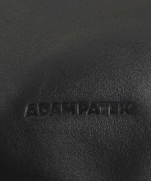 ADAM PATEK(アダムパテック)の「ADAMPATEK/leather switching marche bag/レザーxキャンバス切替マルシェバッグ(トートバッグ・メンズ・ブラック・FREE)」の2枚目の写真