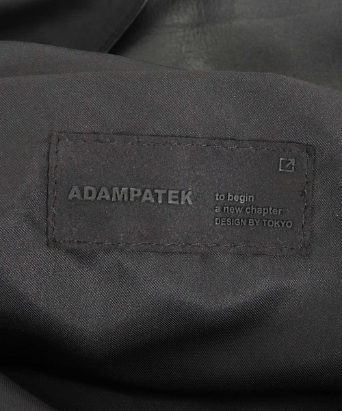 ADAM PATEK(アダムパテック)の「ADAMPATEK/leather switching marche bag/レザーxキャンバス切替マルシェバッグ(トートバッグ・メンズ・ブラック・FREE)」の5枚目の写真