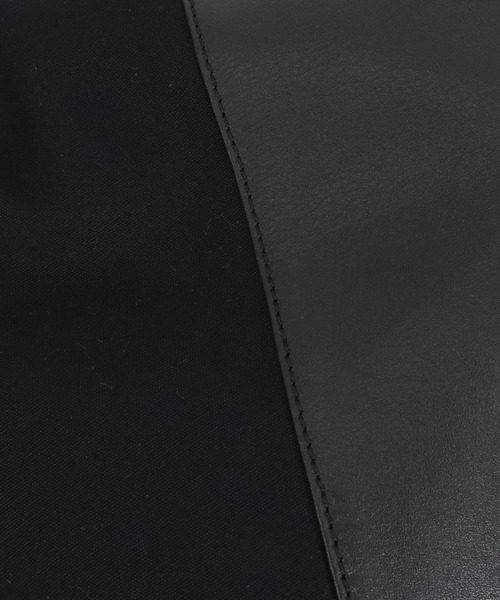 ADAM PATEK(アダムパテック)の「ADAMPATEK/leather switching marche bag/レザーxキャンバス切替マルシェバッグ(トートバッグ・メンズ・ブラック・FREE)」の11枚目の写真