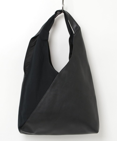 ADAM PATEK(アダムパテック)の「ADAMPATEK/leather switching marche bag/レザーxキャンバス切替マルシェバッグ(トートバッグ・メンズ・ブラック・FREE)」の16枚目の写真
