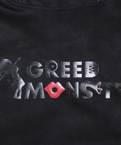GREED MONSTER(グリードモンスター)の「【GREED MONSTER/グリードモンスター】MENS/フェイクスウェードプルオーバーパーカー・ゴルフウェア(パーカー・メンズ・ブラック/ベージュ・MEDIUM/X-LARGE/LARGE)」の7枚目の写真